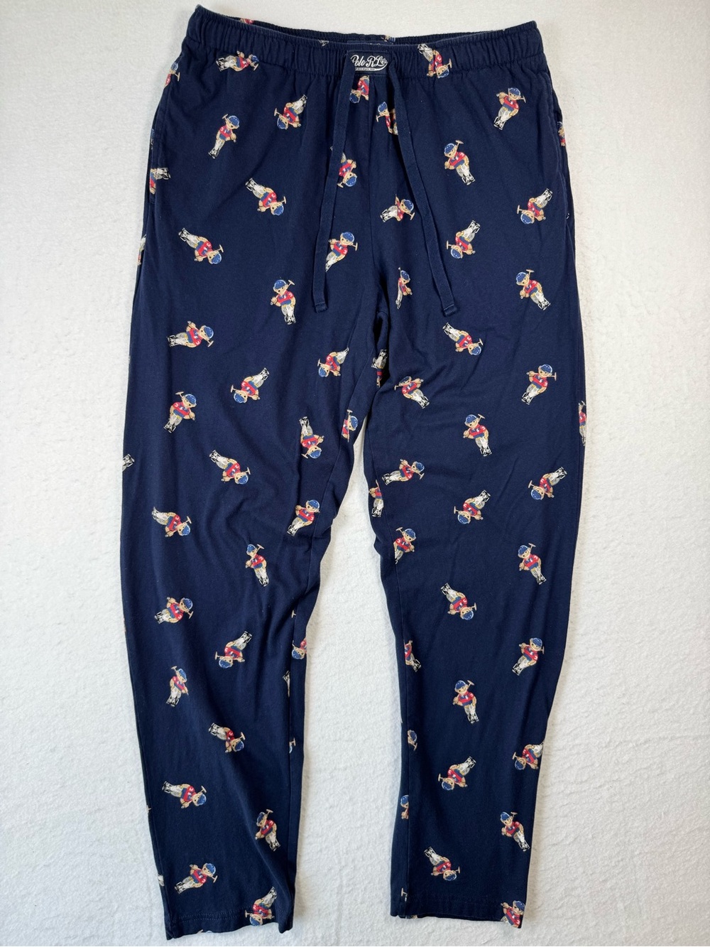 Polo Ralph Lauren Polo Bear Pajama Lounge Pants Men’s M Navy Preppy